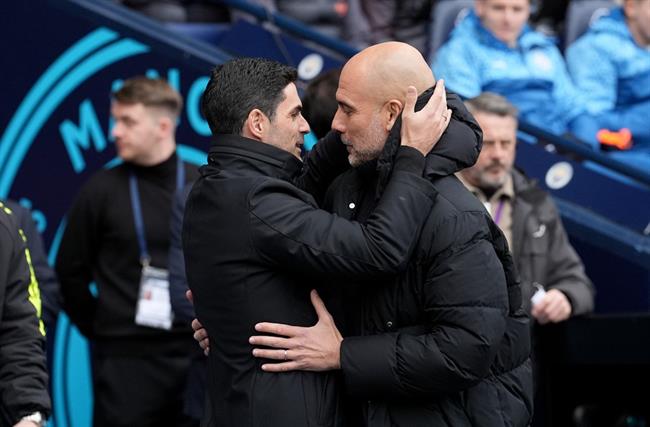 Pep Guardiola Mikel Arteta